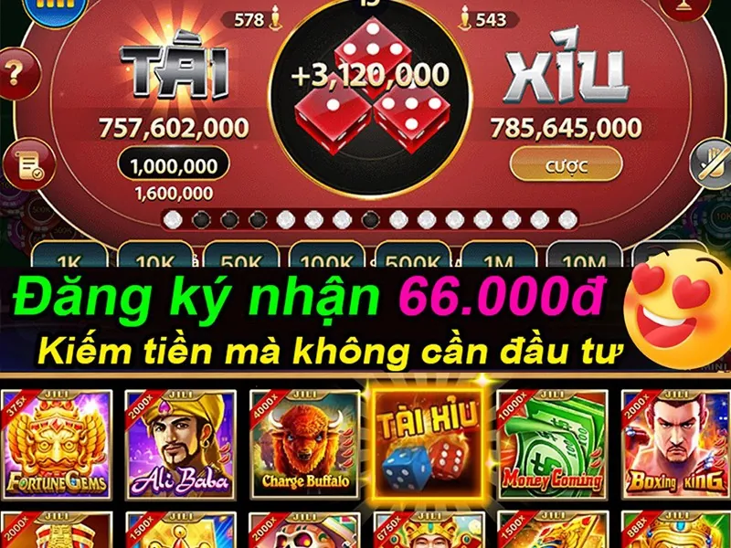 Hình ảnh các trò chơi casino như roulette và máy đánh bạc